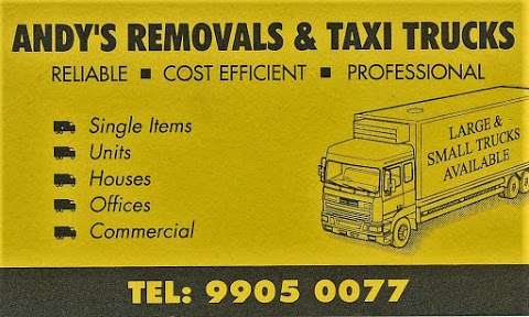 Photo: Andy's Removals & Taxi Trucks